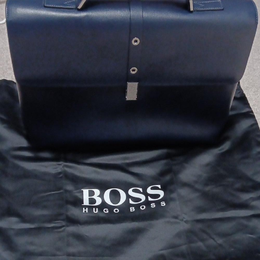 Hugo Boss Blue Briefcase for Professionals